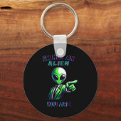Funny Halloween I'm Not An Alien, You Are  キーホルダー (正面)