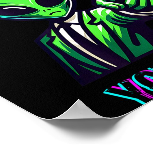 Funny Halloween I'm Not An Alien, You Are  ポスター (角)