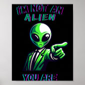 Funny Halloween I'm Not An Alien, You Are  ポスター (正面)