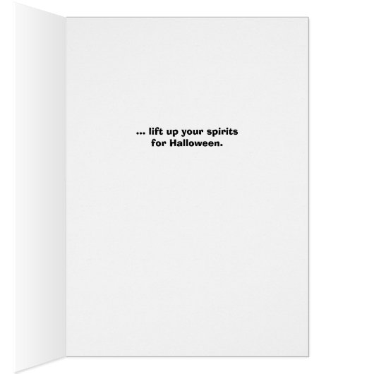 Funny Halloween Lift Up Your Spirits Skeleton  (内側 (右))