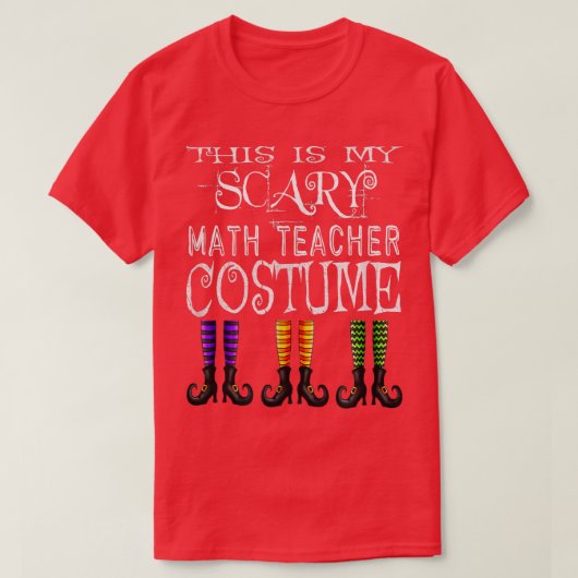 Funny Halloween Math Teacher Costume T 2600 Tシャツ (デザイン正面)