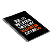 Funny Halloween Notebook – Due to Inflation ノートブック (右側)