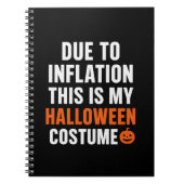 Funny Halloween Notebook – Due to Inflation ノートブック (正面)