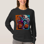 Funny Halloween nurse dancing Tシャツ (正面)