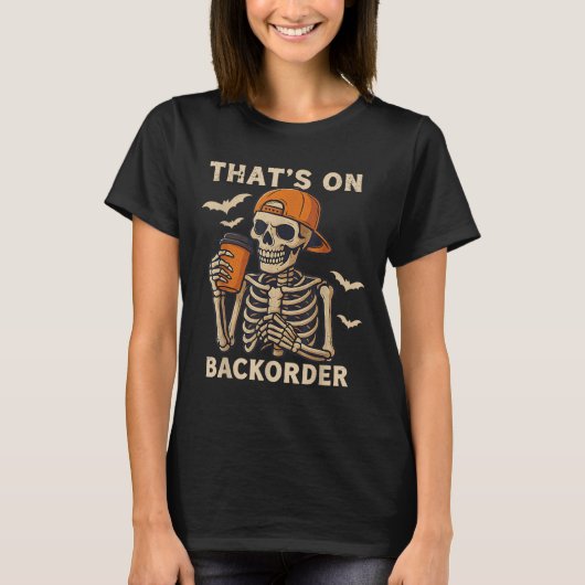 Funny Halloween Pharmacy Tech Skeleton That's Back Tシャツ (正面)