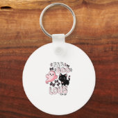 Funny Halloween Pink Ghost Spooktacular Cat Fab BO キーホルダー (正面)