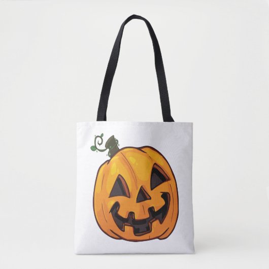 Funny Halloween Pumpkin トートバッグ (正面)