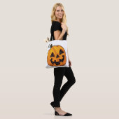 Funny Halloween Pumpkin トートバッグ (モデル)