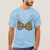 Funny Halloween Pumpkin Bra halloween costume Tシャツ (正面)
