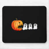 Funny Halloween Pumpkin Ghosts Jack O Lantern  マウスパッド (正面)