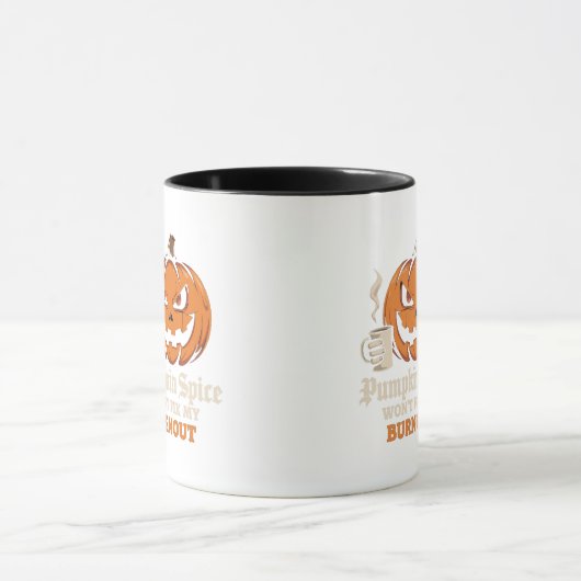 Funny Halloween Pumpkin Mug マグカップ (中央)