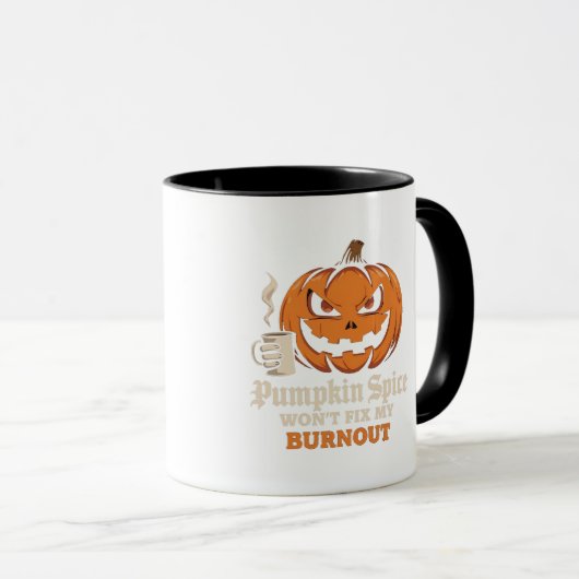 Funny Halloween Pumpkin Mug マグカップ (正面右)