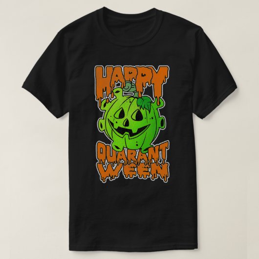 Funny Halloween Pumpkin Saying 2020  Spooky Quaran Tシャツ (デザイン正面)