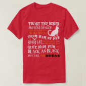 Funny Halloween Scary Black Cat Jackolantern Witch Tシャツ (デザイン正面)