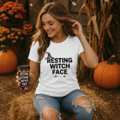 Funny Halloween Shirt; Resting Witch Face Pun  Tシャツ