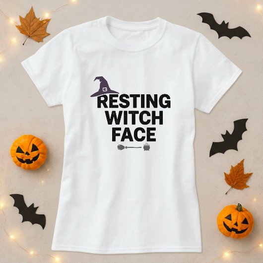 Funny Halloween Shirt; Resting Witch Face Pun  Tシャツ