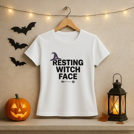 Funny Halloween Shirt; Resting Witch Face Pun  Tシャツ