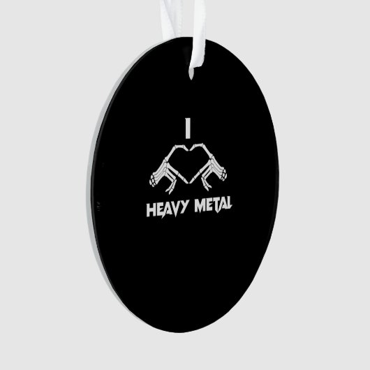 Funny Halloween Skeleton Heart Hands Classic オーナメント (正面)