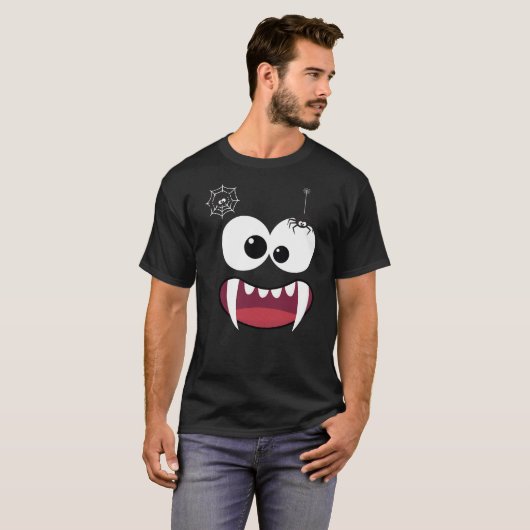 funny halloween spider tee tシャツ (正面フル)