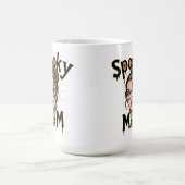 Funny Halloween Spooky Mom Witch Mom コーヒーマグカップ (中央)