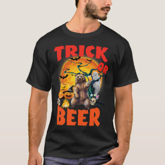 Funny Halloween Tee Trick Or Beer costume gift56 Tシャツ
