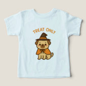 Funny Halloween tee with cartoon dog (デザイン正面)