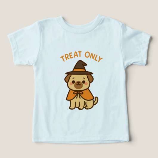 Funny Halloween tee with cartoon dog (デザイン正面)