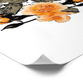 Funny Halloween Till Death Do Us Part Design ポスター (角)