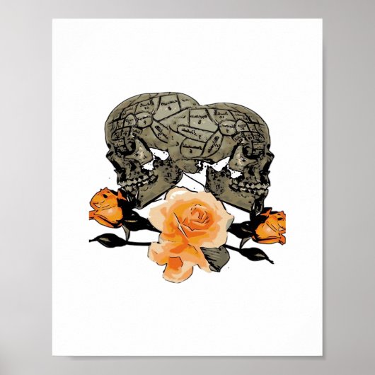 Funny Halloween Till Death Do Us Part Design ポスター (正面)