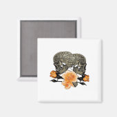 Funny Halloween Till Death Do Us Part Design マグネット (正面/裏面)