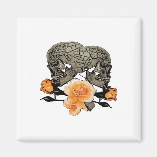 Funny Halloween Till Death Do Us Part Design マグネット (正面)