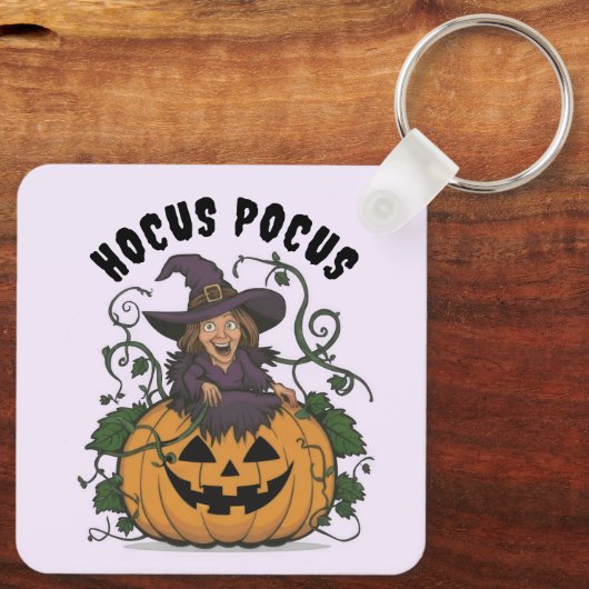 Funny Halloween Witch  キーホルダー (裏面)