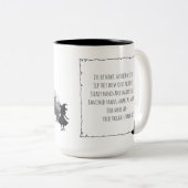 Funny Halloween Witch Coffee Focus Be Hexed Gift ツートーンマグカップ (正面右)