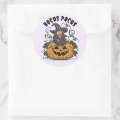 Funny Halloween Witch Sticker ラウンドシール (バッグ)