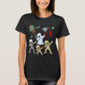 Funny Halloween Zombie Vampire Ghost Skeleton Mumm Tシャツ (正面)