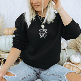 Funny Halloween Zombies Eat Brains Humor Sweater スウェットシャツ