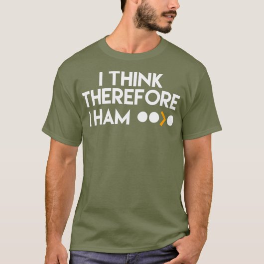 Funny Ham Radio  I Think Therefore I Ham Gift Tシャツ (正面)
