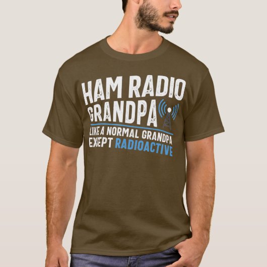 Funny Ham Radio Operator Antenna Amateur Radio Tシャツ (正面)