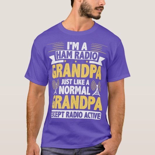 Funny Ham Radio Operator Grandpa Gift Tシャツ (正面)