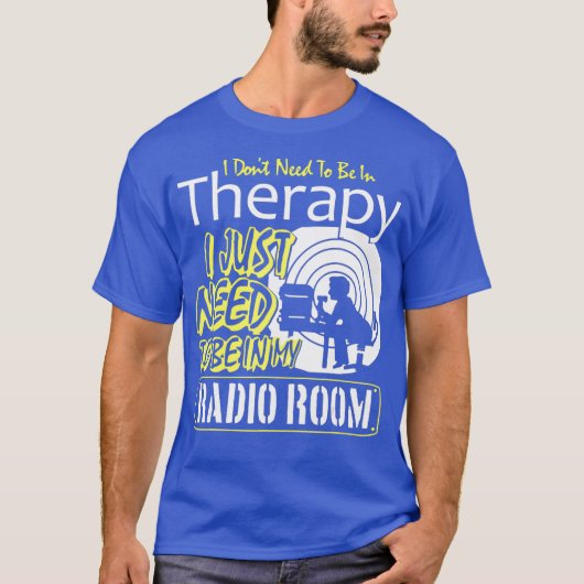 Funny Ham Radio Shirt Therapy Shortwave Amateur Tシャツ (正面)