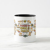 Funny Hamster Rings and Snacks Quote マグカップ (中央)