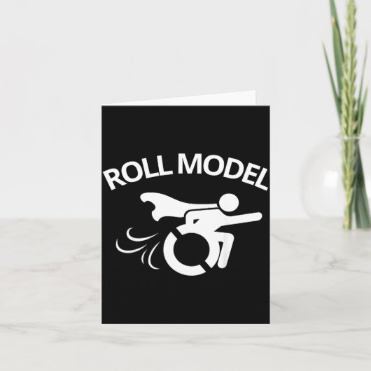 Funny Handicapped Sarcastic Wheelchair  カード (正面)