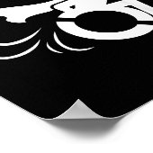 Funny Handicapped Sarcastic Wheelchair  ポスター (角)