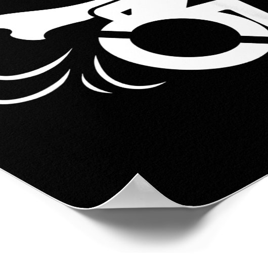 Funny Handicapped Sarcastic Wheelchair ポスター (角)