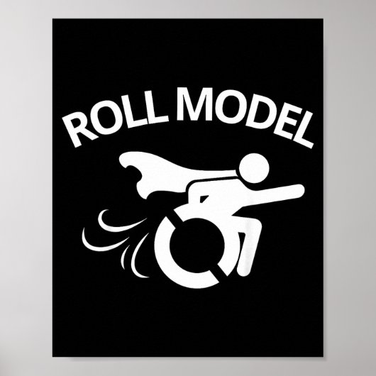 Funny Handicapped Sarcastic Wheelchair  ポスター (正面)