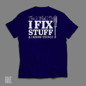 Funny Handyman T-Shirt This Is What I Do I Fix Stu Tシャツ