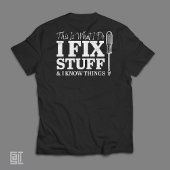 Funny Handyman T-Shirt This Is What I Do I Fix Stu Tシャツ