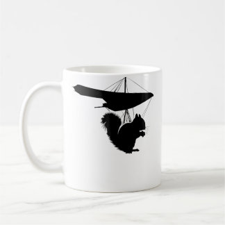 Funny Hang Glider Squirrel Hang Gliding Squirrel コーヒーマグカップ