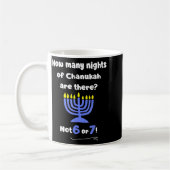 Funny Hanukkah 67 Meme Teacher How Many Nights Of コーヒーマグカップ (左)