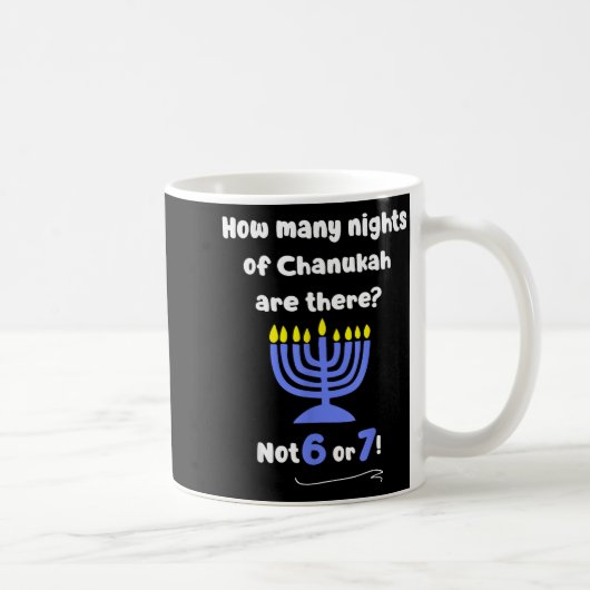 Funny Hanukkah 67 Meme Teacher How Many Nights Of コーヒーマグカップ (右)